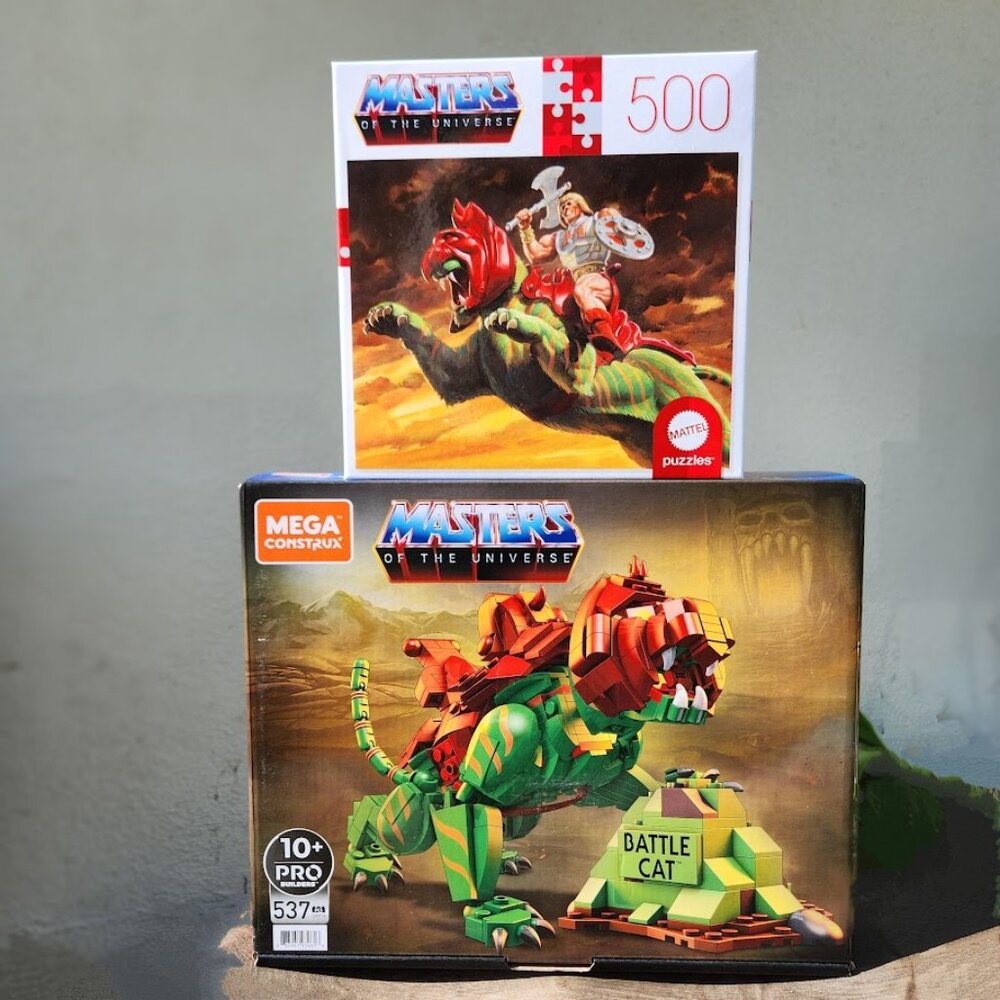 NEW Mega Masters of The Universe Battle Cat TOY BUNDLE Building Set PUZZLE